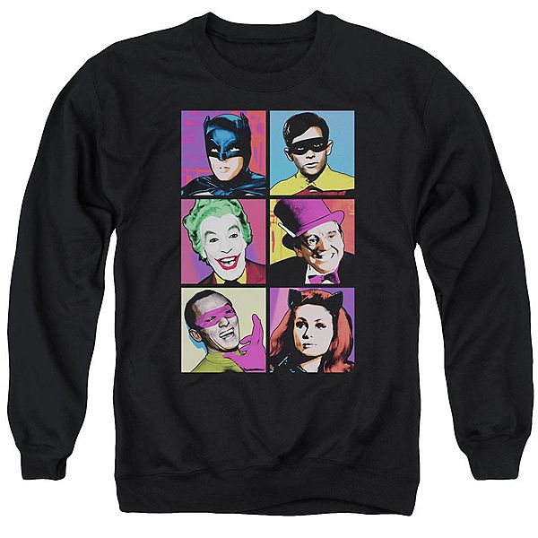 Свитшот с круглым вырезом для взрослых с изображением классического персонажа Бэтмена из телесериала. Licensed Character
Свитшот с круглым вырезом для взрослых с изображением классического персонажа Бэтмена из телесериала. Licensed Character