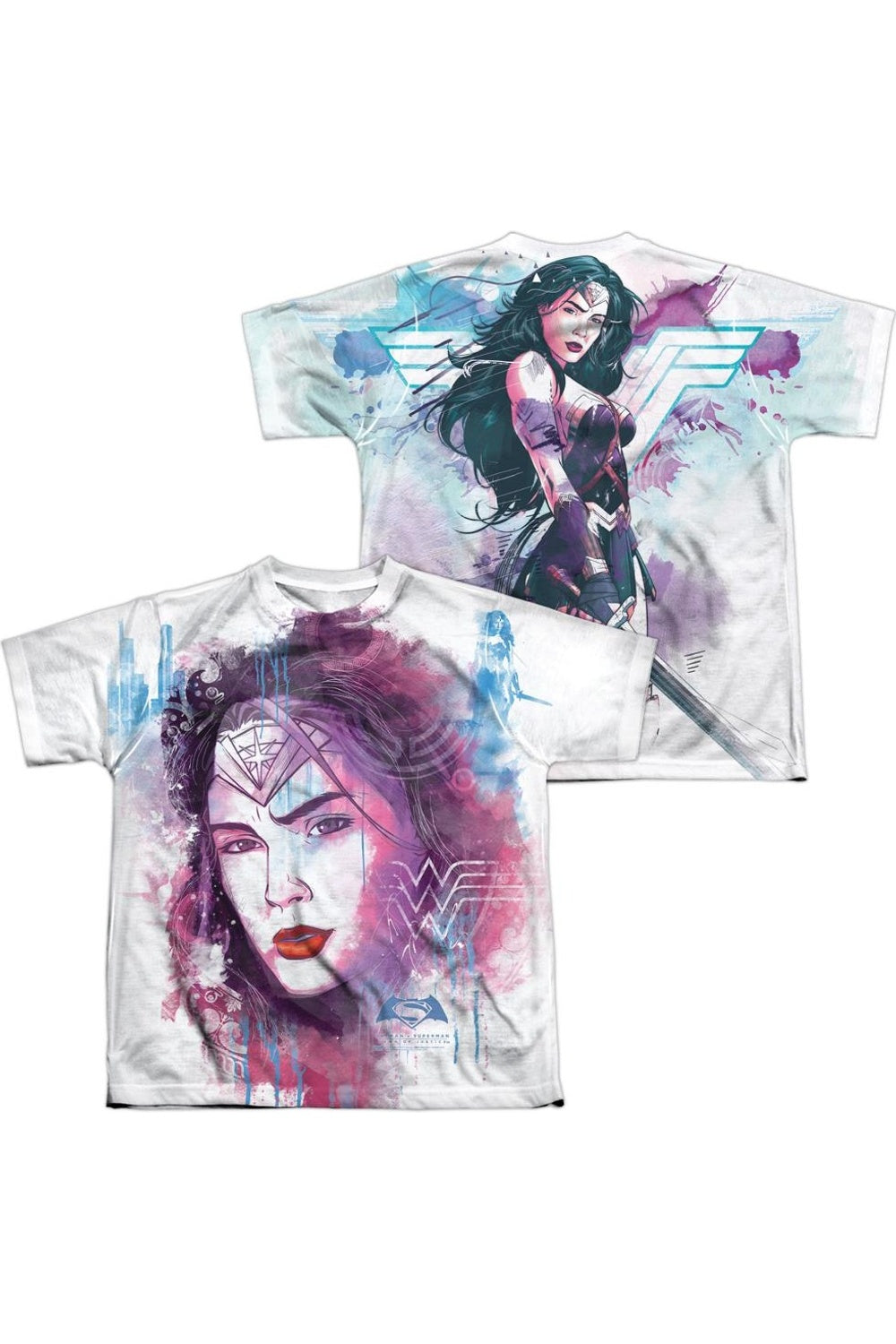 Футболка молодежная с коротким рукавом Batman V Superman и акварельным принтом Wonder Woman (спереди и сзади) Gildan, белый
Футболка молодежная с коротким рукавом Batman V Superman и акварельным принтом Wonder Woman (спереди и сзади) Gildan, белый