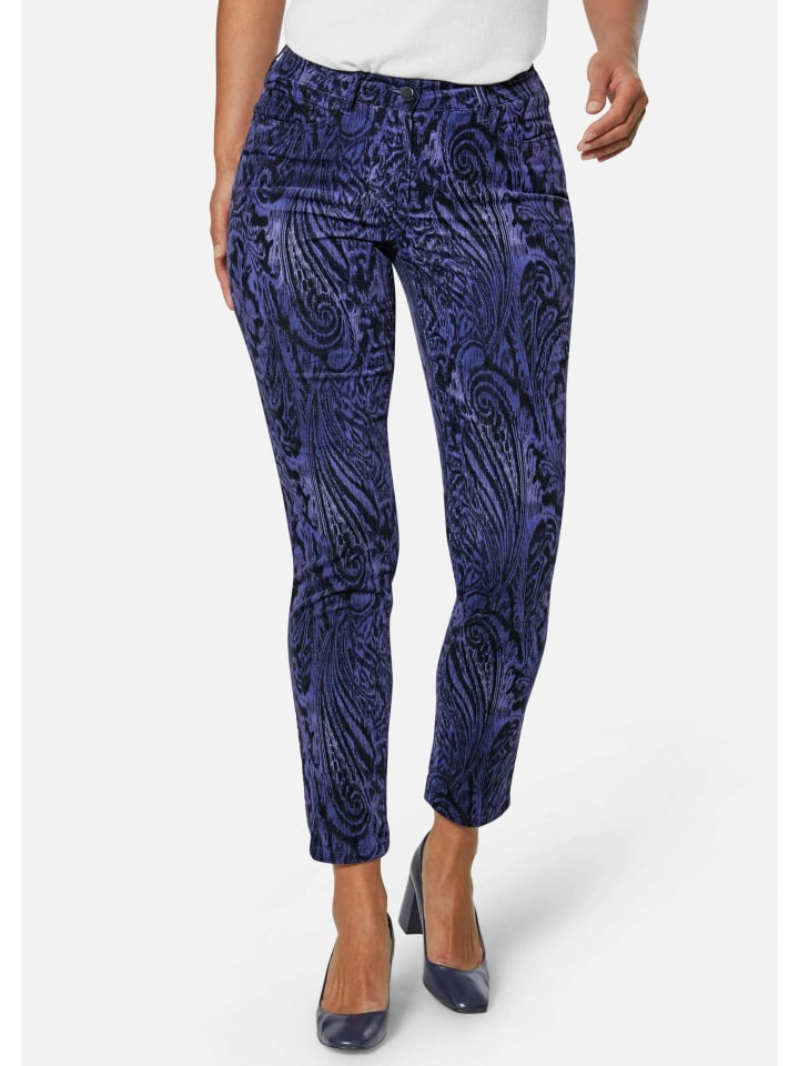 MADELEINE Брюки с узором «пейсли» из эластичной бархатистой ткани сливового/многоцветного оттенка
MADELEINE Брюки с узором «пейсли» из эластичной бархатистой ткани сливового/многоцветного оттенка