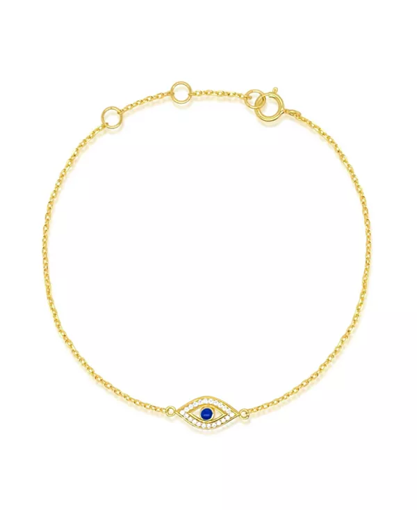 Браслет от сглаза с фианитами желтого золота и искусственным сапфиром Etoielle, yellow
Браслет от сглаза с фианитами желтого золота и искусственным сапфиром Etoielle, yellow
