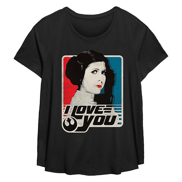 Футболка с принтом "I love you" в стиле принцессы Леи Plus size Star Wars
Футболка с принтом "I love you" в стиле принцессы Леи Plus size Star Wars