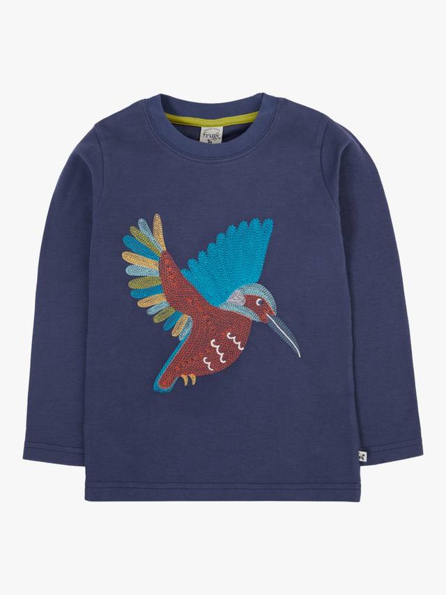 Детская хлопковая футболка с длинными рукавами Adventure с вышивкой Frugi, Navy/Kingfisher
Детская хлопковая футболка с длинными рукавами Adventure с вышивкой Frugi, Navy/Kingfisher