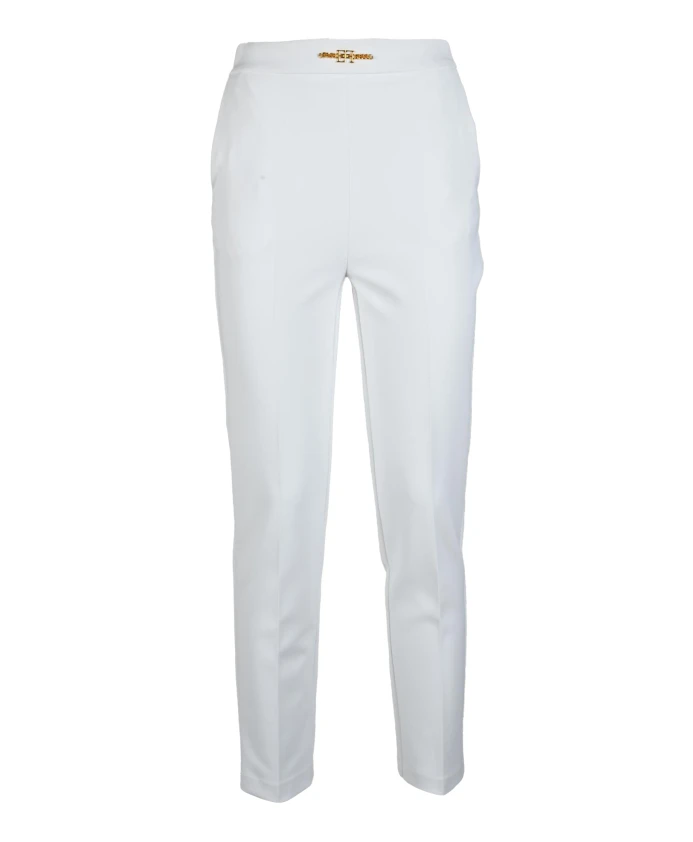 Базовые брюки из полиэстера и эластана. Elisabetta Franchi, белый
Базовые брюки из полиэстера и эластана. Elisabetta Franchi, белый