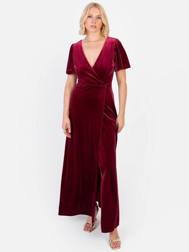 бархатное платье-макси с запахом Maya Deluxe, Cranberry
бархатное платье-макси с запахом Maya Deluxe, Cranberry