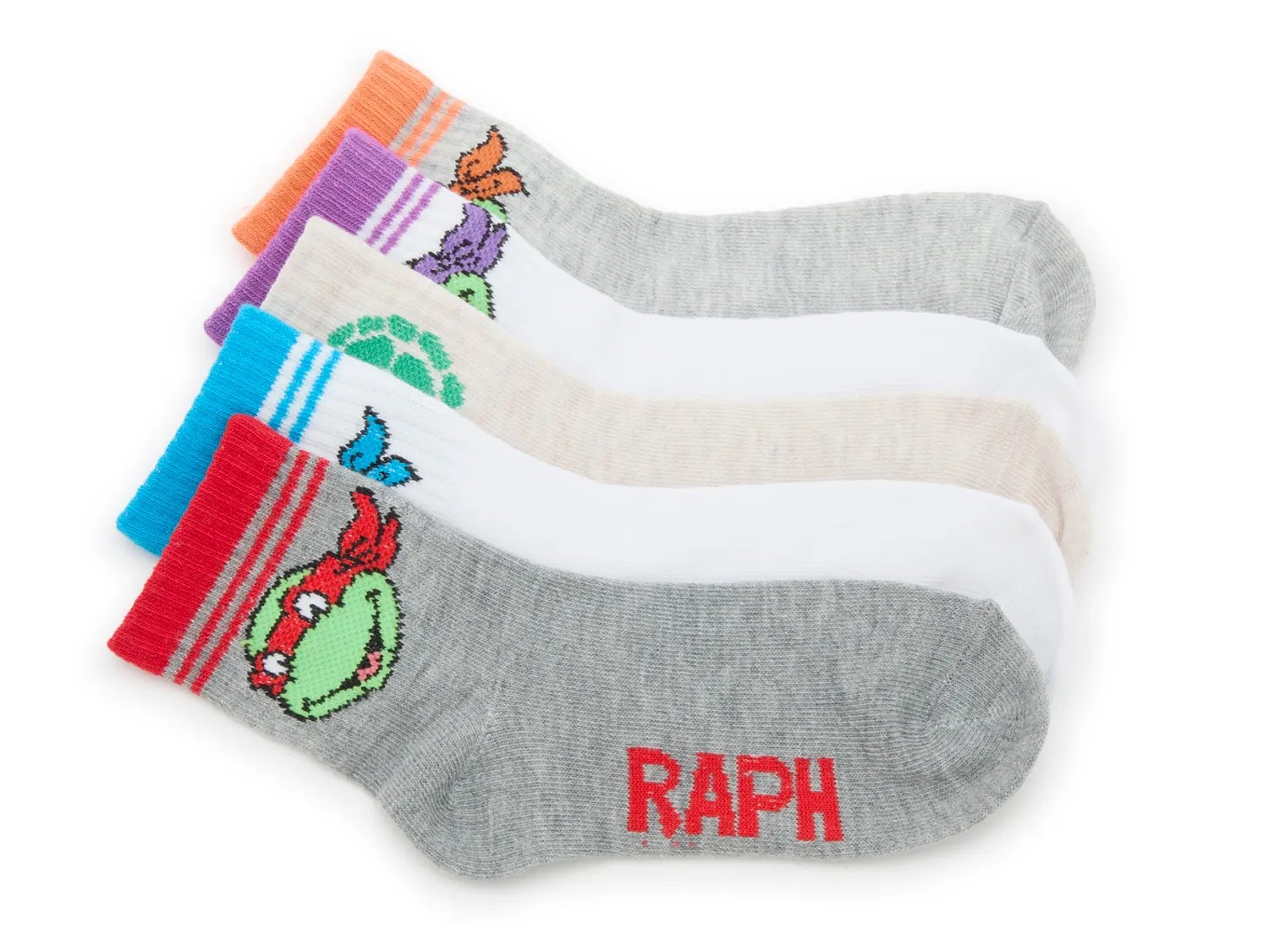 Носки Ninja Turtles Kids' Mid Crew Socks - 5 Pack, мультиколор
Носки Ninja Turtles Kids' Mid Crew Socks - 5 Pack, мультиколор