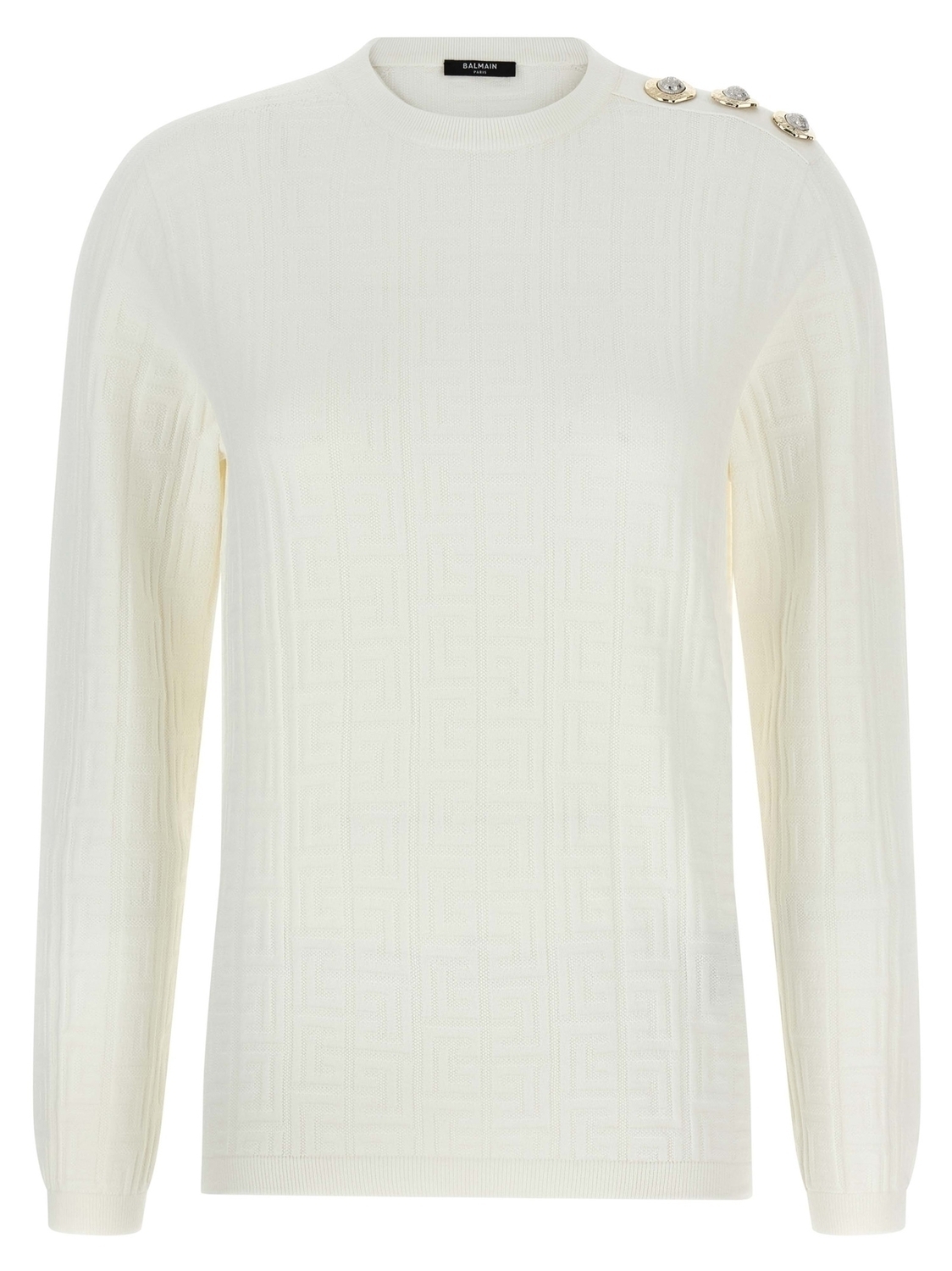 Топ с макси-плечами BALMAIN, белый
Топ с макси-плечами BALMAIN, белый