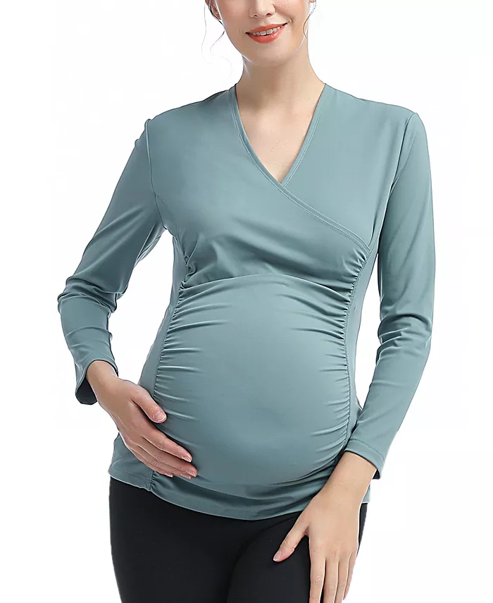 Женский топ для беременных и кормящих матерей kimi + kai, зеленый
Женский топ для беременных и кормящих матерей kimi + kai, зеленый