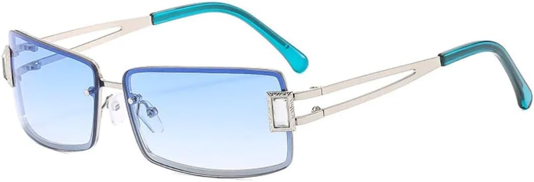 Модные квадратные солнцезащитные очки с бриллиантами для женщин, металлические, роскошные, для мужчин, для активного отдыха, путешествий, улицы, защита от УФ-излучения UV400 TVTBBVV, Silver Gradient Blue
Модные квадратные солнцезащитные очки с бриллиантами для женщин, металлические, роскошные, для мужчин, для активного отдыха, путешествий, улицы, защита от УФ-излучения UV400 TVTBBVV, Silver Gradient Blue