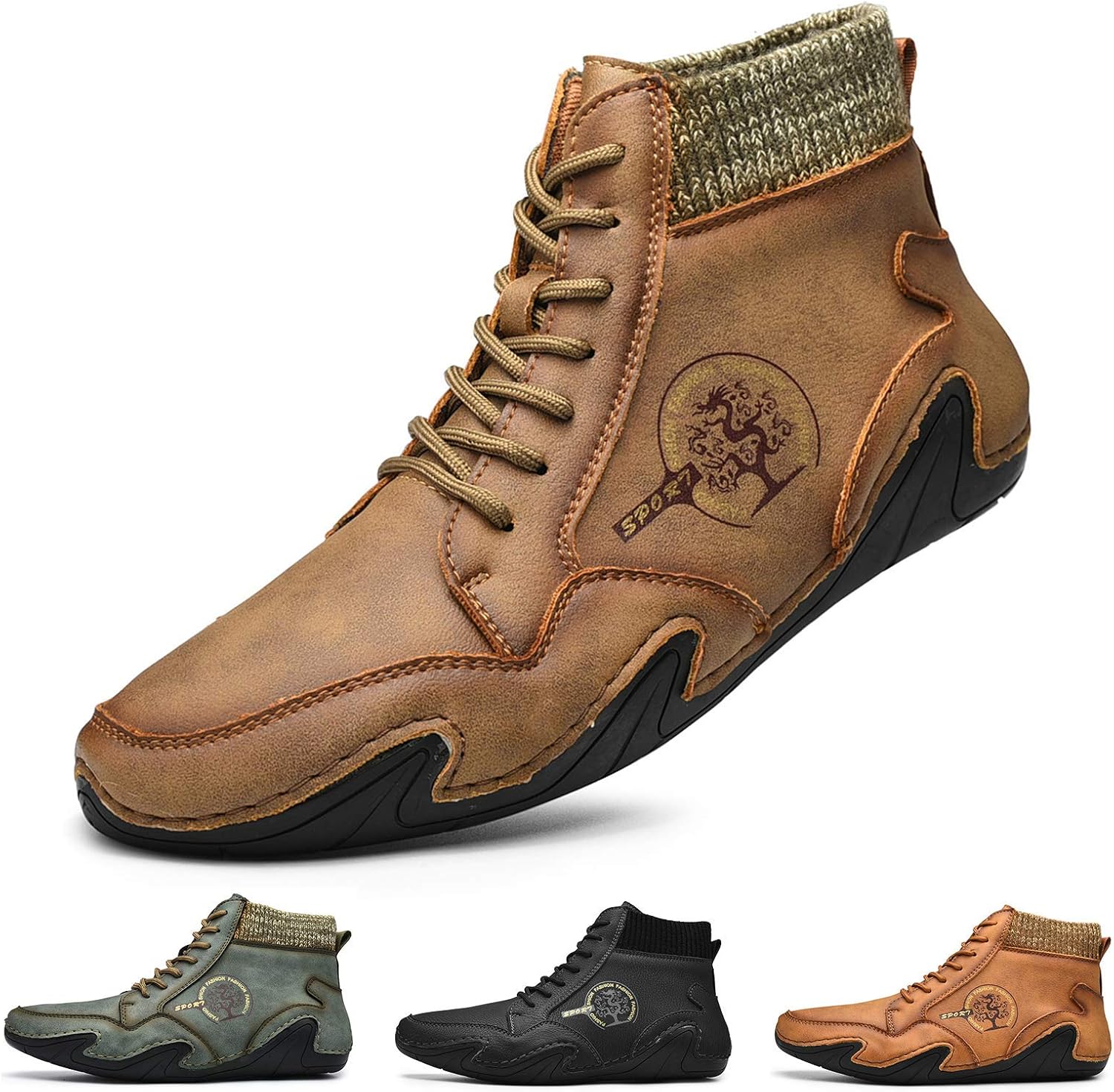 Мужские лоферы ретро из кожи, повседневные оксфорды ручной работы, удобные мокасины для ходьбы, деловые офисные туфли, противоскользящие, для улицы, летние, лодочные, с круглым носком, без шнурков, широкая посадка Nuheel, хаки
Мужские лоферы ретро из кожи, повседневные оксфорды ручной работы, удобные мокасины для ходьбы, деловые офисные туфли, противоскользящие, для улицы, летние, лодочные, с круглым носком, без шнурков, широкая посадка Nuheel, хаки