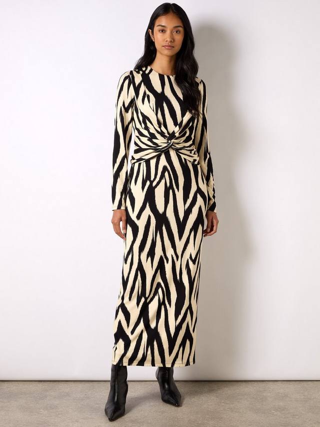 Платье из твиста с абстрактным принтом Ro&Zo, цвет Black/Cream
Платье из твиста с абстрактным принтом Ro&Zo, цвет Black/Cream