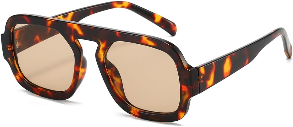 Солнцезащитные очки YAMEIZE Square Pilot для женщин и мужчин: модные ретро-очки в стиле 70-х, классические солнцезащитные очки с плоской верхней частью для активного отдыха, Leopard Champagne
Солнцезащитные очки YAMEIZE Square Pilot для женщин и мужчин: модные ретро-очки в стиле 70-х, классические солнцезащитные очки с плоской верхней частью для активного отдыха, Leopard Champagne