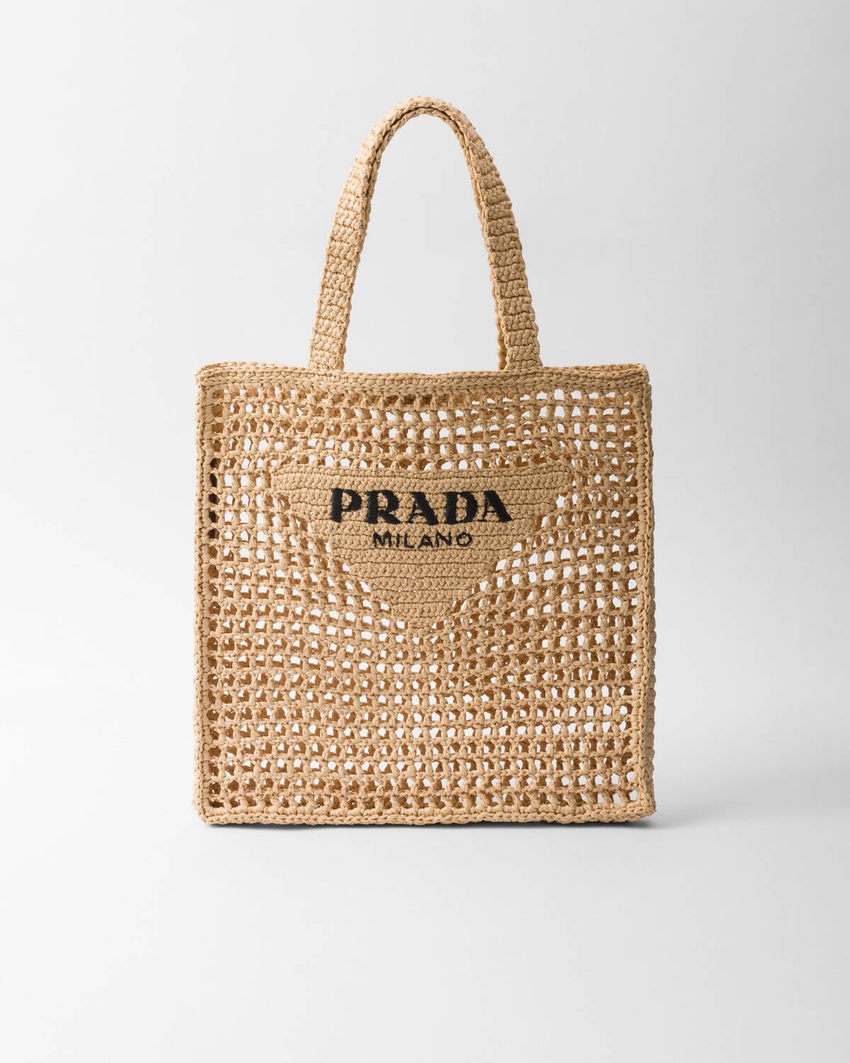 Вязаная сумка-тоут Prada, бежевый
Вязаная сумка-тоут Prada, бежевый