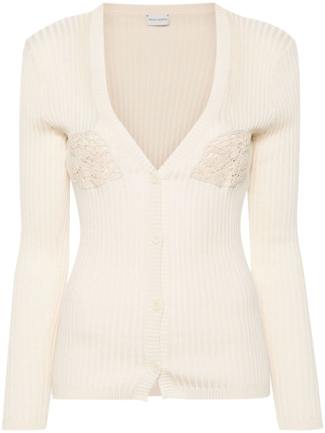 Magda Butrym кардиган в технике кроше, нейтральный цвет
Magda Butrym кардиган в технике кроше, нейтральный цвет