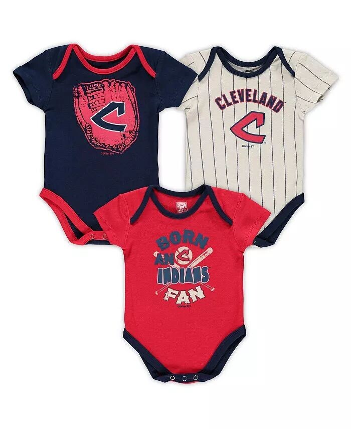 Боди Cleveland Indians для новорожденных мальчиков и девочек, темно-синий, красный, кремовый, комплект из трех предметов, номер один Outerstuff
Боди Cleveland Indians для новорожденных мальчиков и девочек, темно-синий, красный, кремовый, комплект из трех предметов, номер один Outerstuff