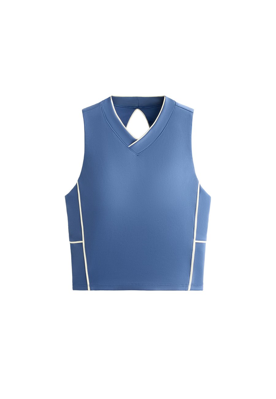 Топ OYSHO PIPING COMFORTLUX TANK, Blue
Топ OYSHO PIPING COMFORTLUX TANK, Blue