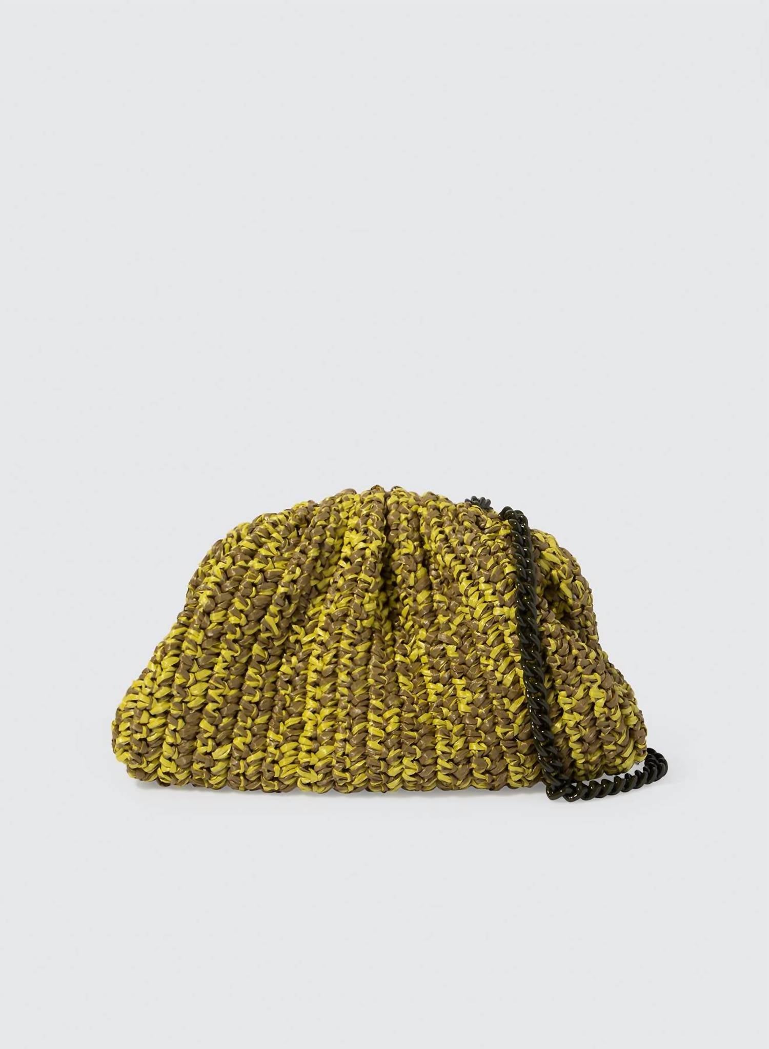 Женский меланжевый игровой клатч крючком цвета лайм Maria La Rosa, Lime
Женский меланжевый игровой клатч крючком цвета лайм Maria La Rosa, Lime