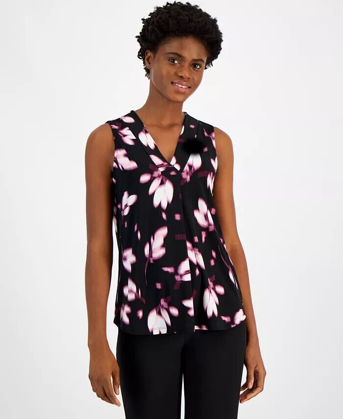 Женский топ без рукавов с v-образным вырезом и принтом Anne Klein, розовый
Женский топ без рукавов с v-образным вырезом и принтом Anne Klein, розовый