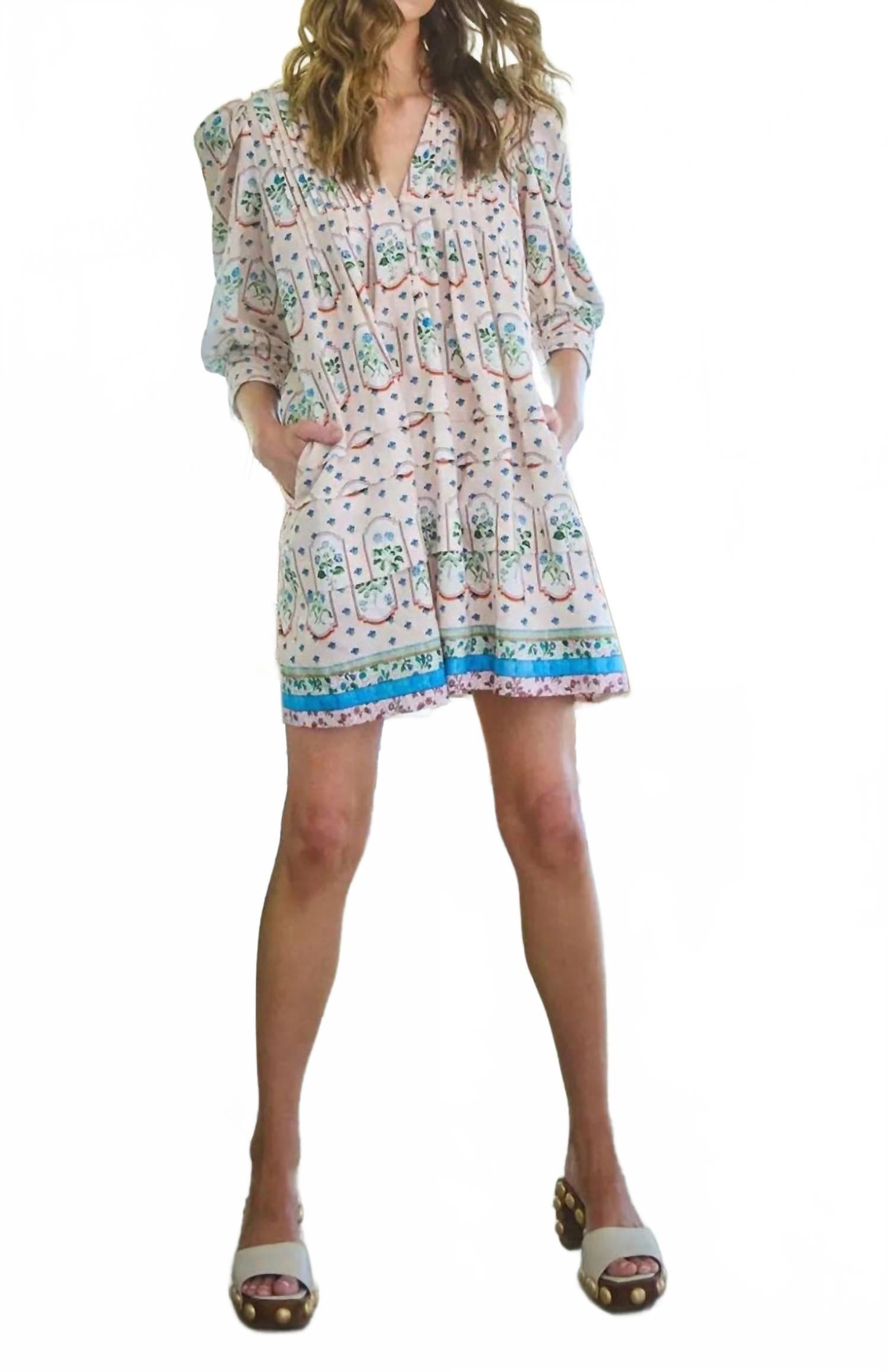 Кейми платье в пастельных ботанических принтах HUNTER BELL, Pastel Botanicals 
Кейми платье в пастельных ботанических принтах HUNTER BELL, Pastel Botanicals