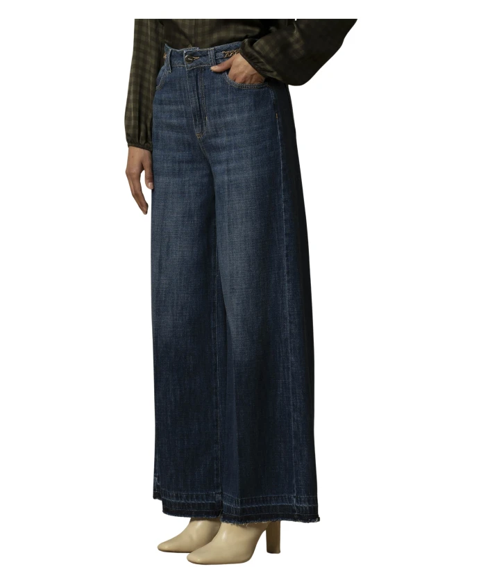 Джинсовые брюки-клеш с узором по низу Kocca, синий
Джинсовые брюки-клеш с узором по низу Kocca, синий