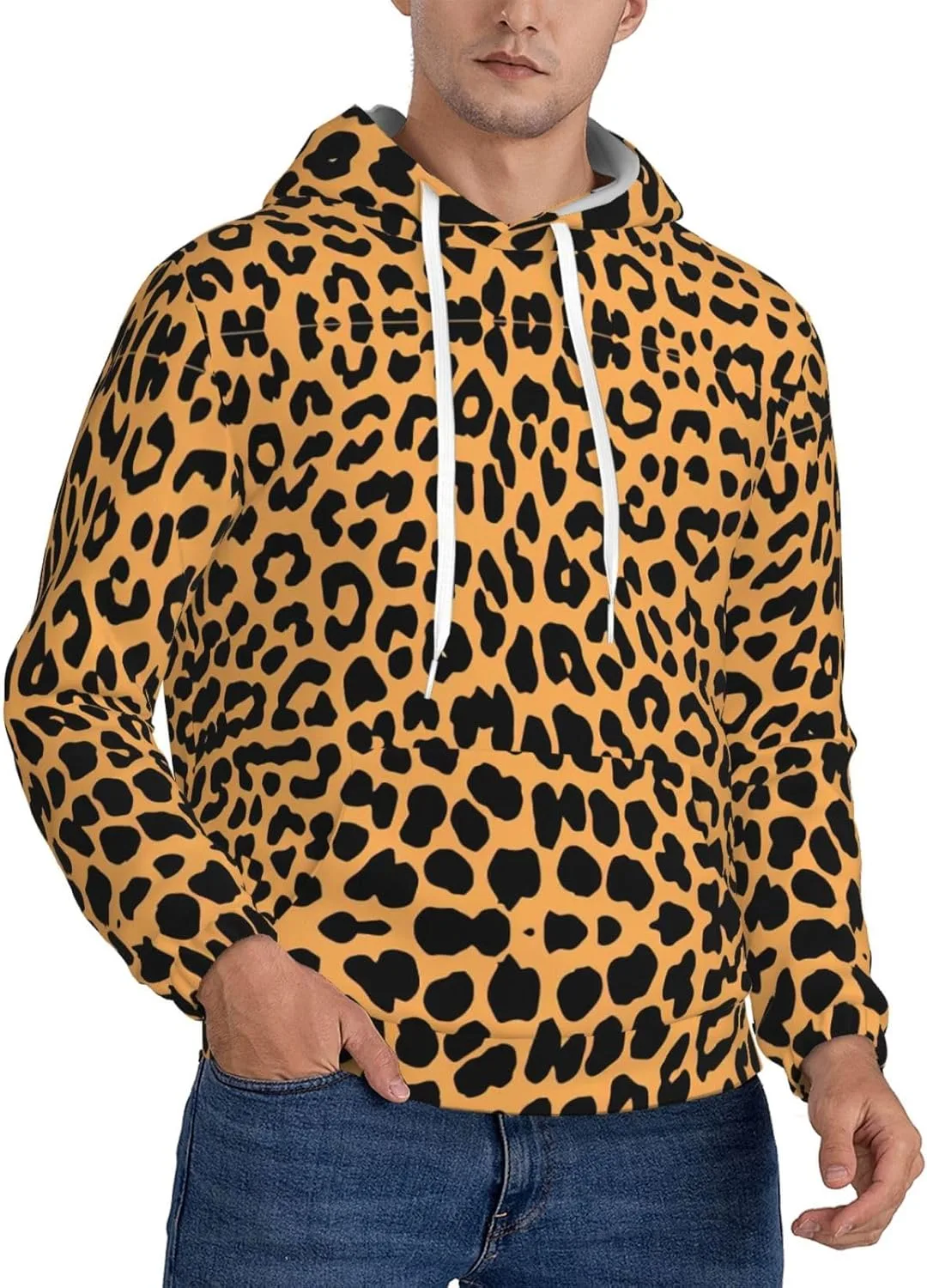 Мужская флисовая толстовка с капюшоном и карманом, принт жирафа SamLng
Мужская флисовая толстовка с капюшоном и карманом, принт жирафа SamLng