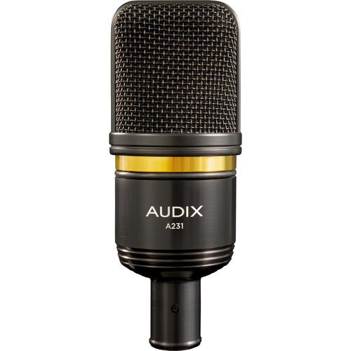 Кардиоидный конденсаторный микрофон Audix A231 с большой диафрагмой с амортизатором и поп-фильтром
Кардиоидный конденсаторный микрофон Audix A231 с большой диафрагмой с амортизатором и поп-фильтром