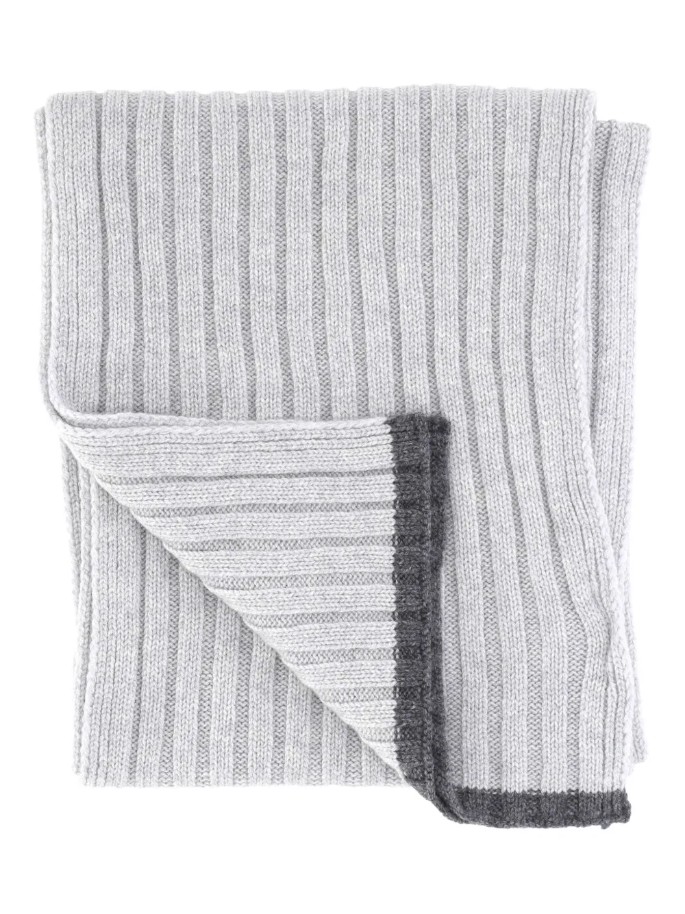 Шарф с рубчатой отделкой Gran Sasso, серый
Шарф с рубчатой отделкой Gran Sasso, серый