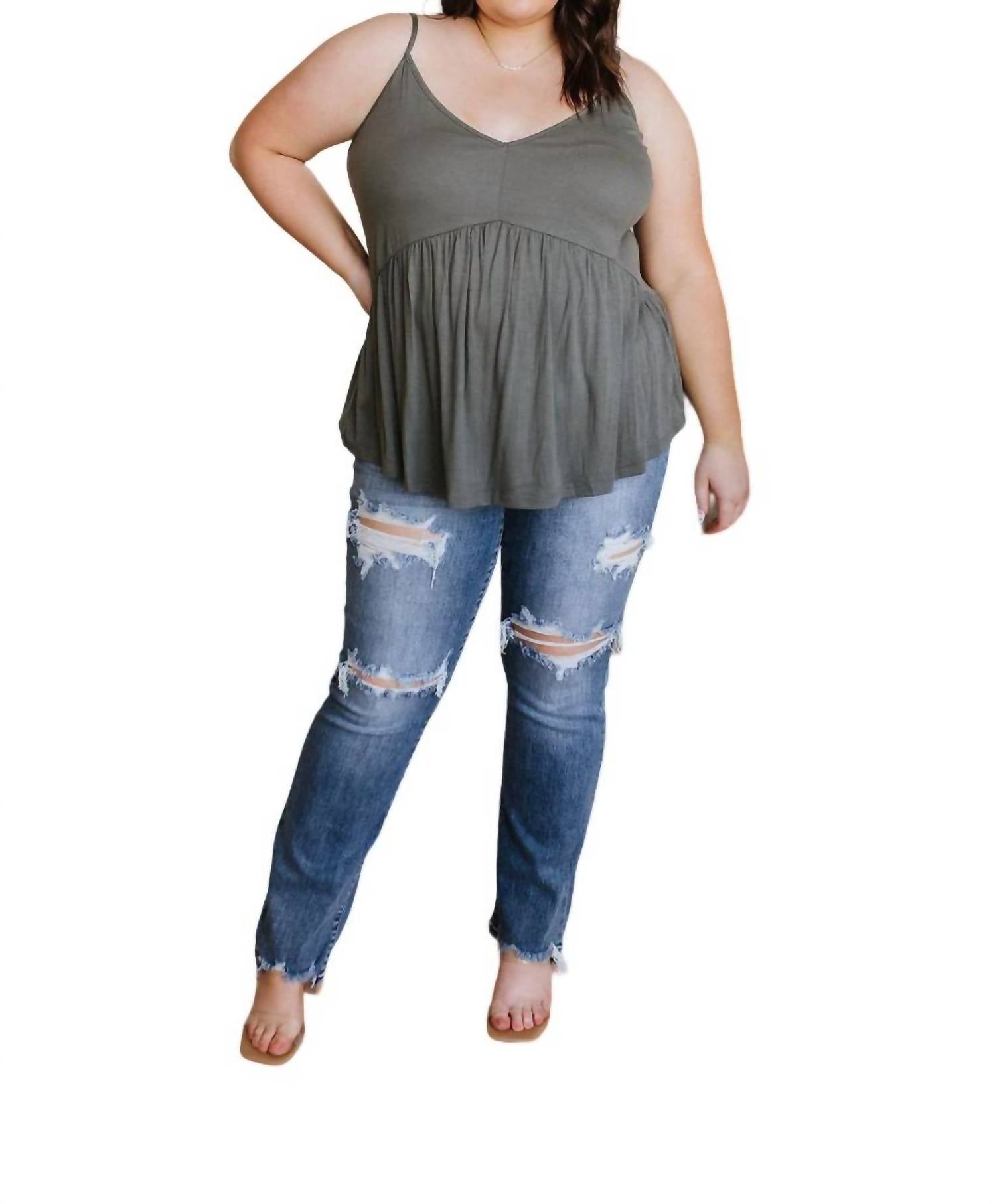 Майка Never Not Loving с V-образным вырезом в серо-зеленом цвете mittoshop
Майка Never Not Loving с V-образным вырезом в серо-зеленом цвете mittoshop