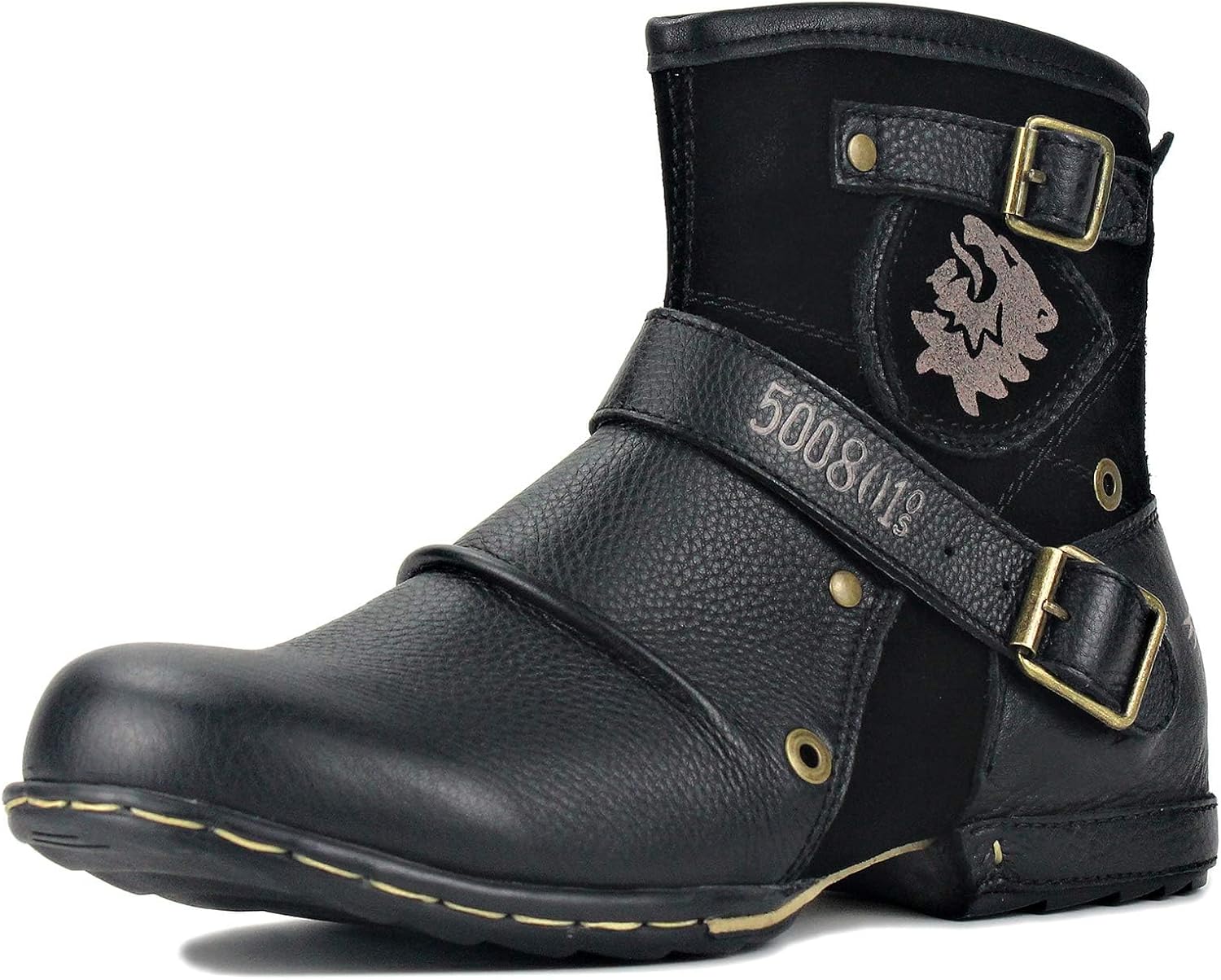 Мужские повседневные мотоциклетные кожаные ботинки-чукка COWSDELLA с боковой молнией CD-5008-1-N-S, черный
Мужские повседневные мотоциклетные кожаные ботинки-чукка COWSDELLA с боковой молнией CD-5008-1-N-S, черный