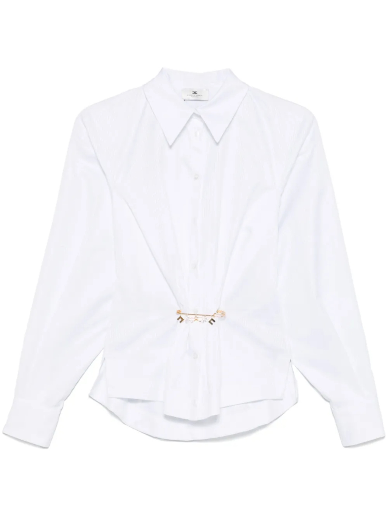 Elisabetta Franchi поплиновая рубашка в полоску, белый
Elisabetta Franchi поплиновая рубашка в полоску, белый