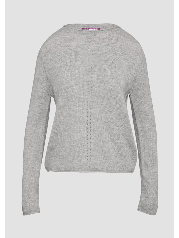 Вязаный свитер цвета 9400_серый меланж QS
Вязаный свитер цвета 9400_серый меланж QS