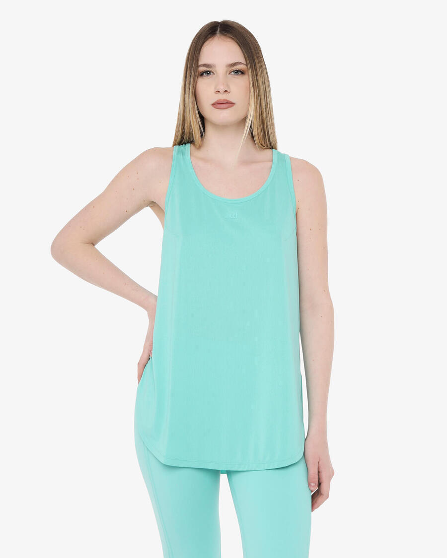 JAKED Синтетическая майка для фитнеса цвета морской волны для женщин
JAKED Синтетическая майка для фитнеса цвета морской волны для женщин