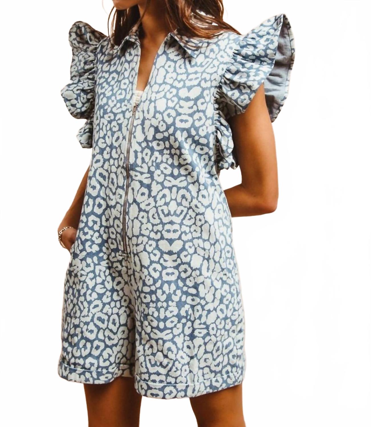 Комбинезон Sue в леопардовом дениме BiBi
Комбинезон Sue в леопардовом дениме BiBi