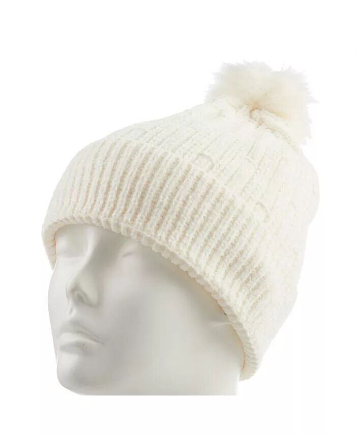 Женская классическая шапка из синели с помпоном на манжете Isotoner, белый
Женская классическая шапка из синели с помпоном на манжете Isotoner, белый