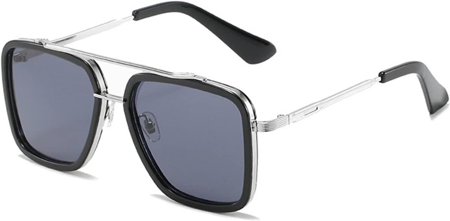 Квадратные солнцезащитные очки в крупной металлической оправе для мужчин и женщин, обеспечивающие защиту от солнца на пляже и в отпуске (Цвет: G, Размер: Средний) GAOXIN, G
Квадратные солнцезащитные очки в крупной металлической оправе для мужчин и женщин, обеспечивающие защиту от солнца на пляже и в отпуске (Цвет: G, Размер: Средний) GAOXIN, G