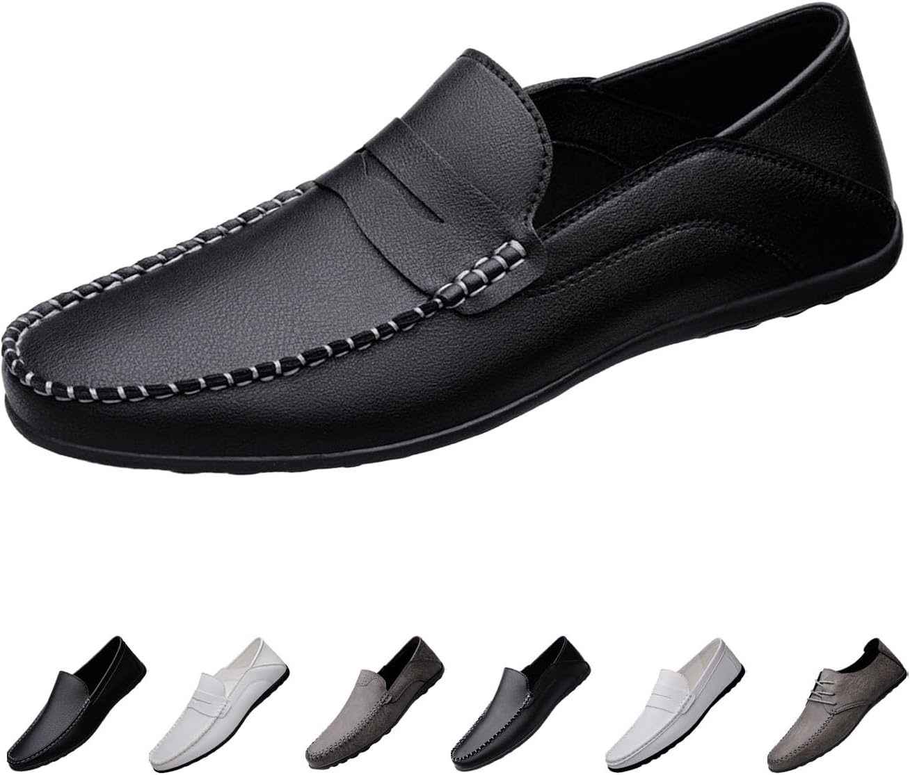 Мужские слипоны для вождения, легкие с комфортом на весь день, нескользящая мягкая подошва, повседневные деловые оксфорды, лодочные туфли Moyowei, черный
Мужские слипоны для вождения, легкие с комфортом на весь день, нескользящая мягкая подошва, повседневные деловые оксфорды, лодочные туфли Moyowei, черный
