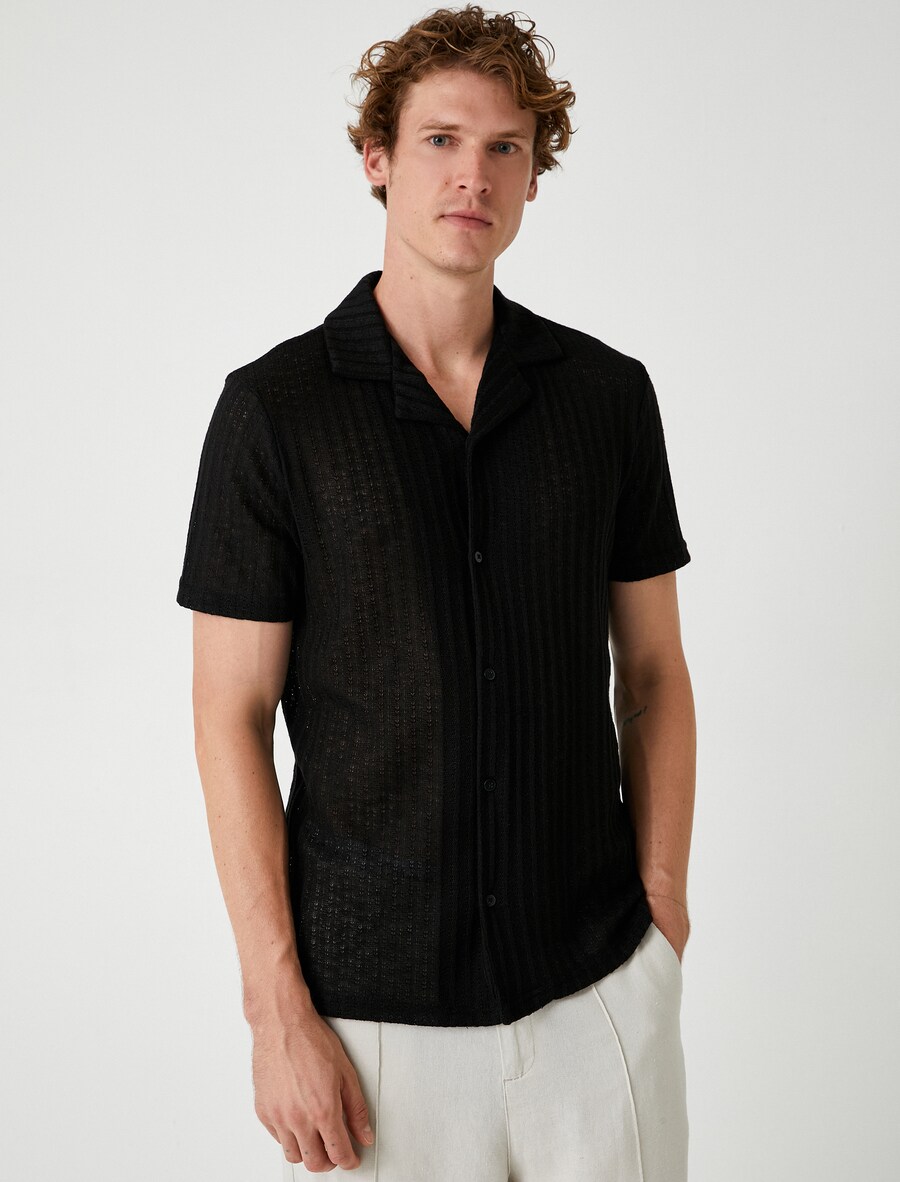 Рубашка обычного кроя на пуговицах Koton, черный
Рубашка обычного кроя на пуговицах Koton, черный