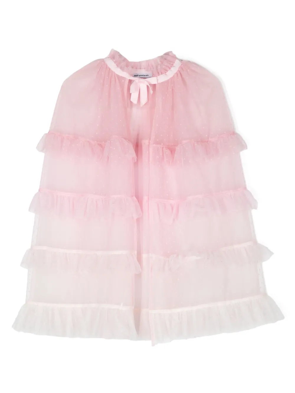 Сетчатый кейп в горох Self-Portrait Kids, розовый
Сетчатый кейп в горох Self-Portrait Kids, розовый