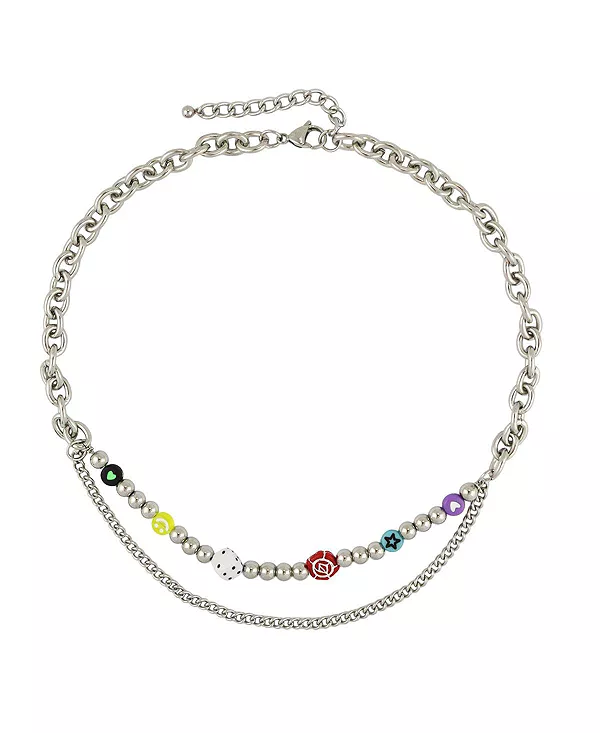 Многослойное ожерелье с подвесками Y2K Rebl Jewelry, silver
Многослойное ожерелье с подвесками Y2K Rebl Jewelry, silver