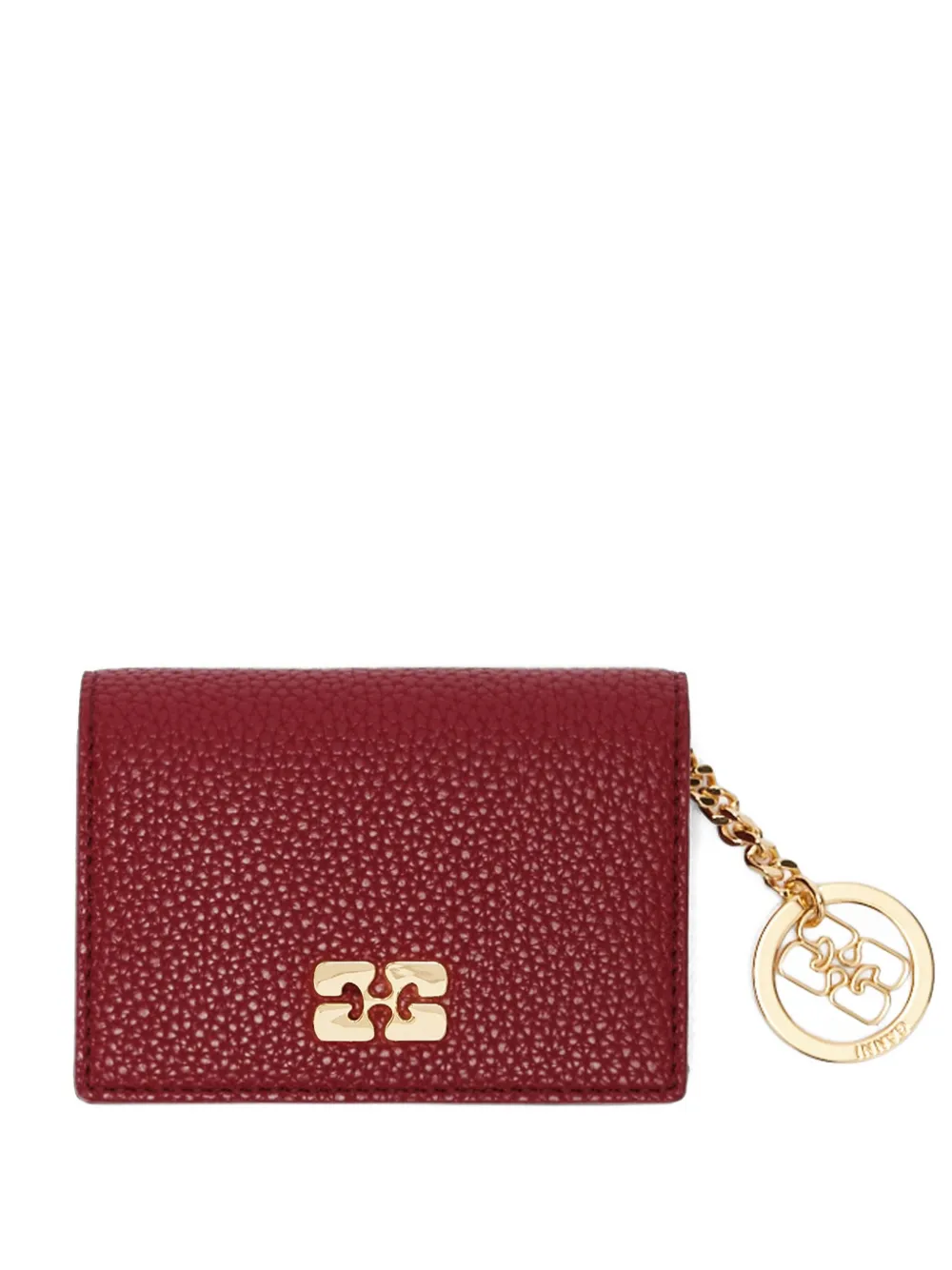 Фактурный кошелек с подвеской Ganni, красный
Фактурный кошелек с подвеской Ganni, красный