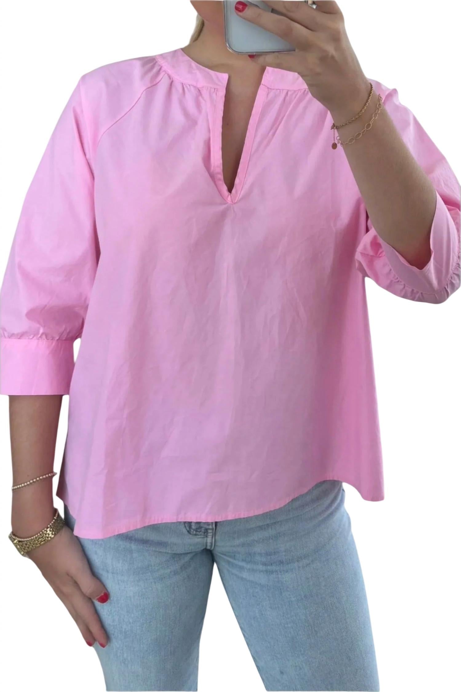 Топ Del с V-образным вырезом розового цвета STARKx
Топ Del с V-образным вырезом розового цвета STARKx