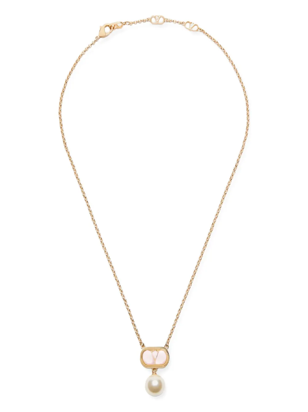 Колье с искусственным жемчугом Valentino Garavani, золотистый
Колье с искусственным жемчугом Valentino Garavani, золотистый