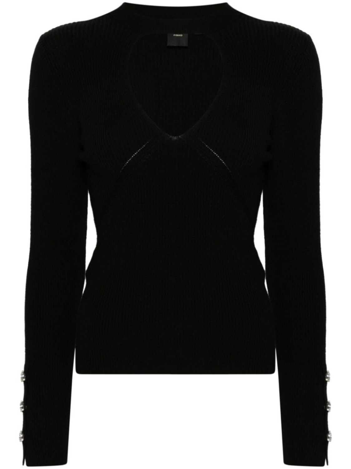 PINKO топ в рубчик, черный 
PINKO топ в рубчик, черный