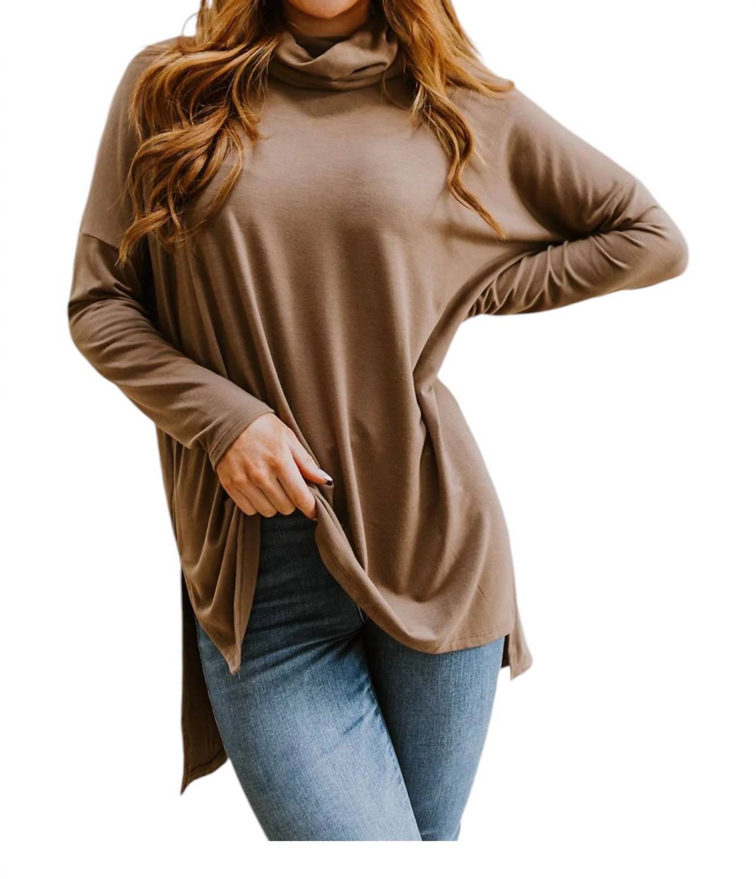 Comfort First Hi-Low Top In Brown ZENANA
Comfort First Hi-Low Top In Brown ZENANA