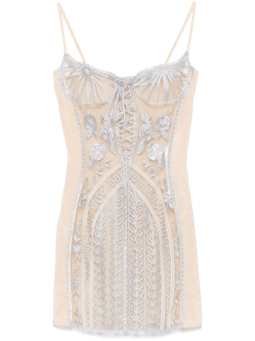 Платье мини с корсетом The Attico, серый
Платье мини с корсетом The Attico, серый