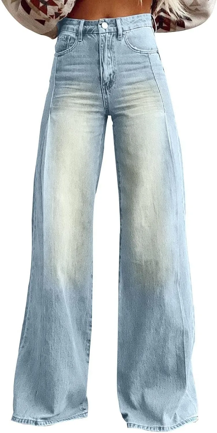 Женские джинсы wide leg high waisted stretch baggy flare denim pants
Женские джинсы wide leg high waisted stretch baggy flare denim pants