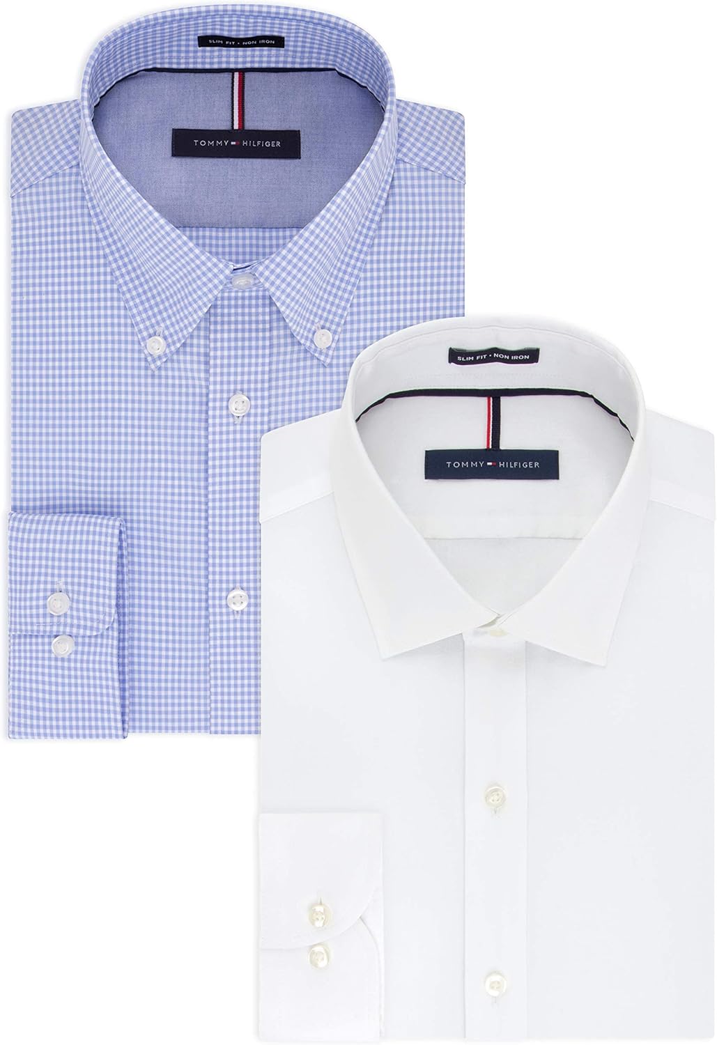 Мужская рубашка Tommy Hilfiger Slim Fit Non Iron Solid - эксклюзивно на Amazon, White/Clear Water
Мужская рубашка Tommy Hilfiger Slim Fit Non Iron Solid - эксклюзивно на Amazon, White/Clear Water