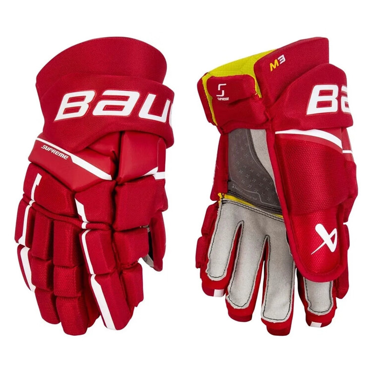 BAUER Перчатки для хоккея с шайбой Model 23 M3, промежуточный уровень, красные, размер Youth 12"
BAUER Перчатки для хоккея с шайбой Model 23 M3, промежуточный уровень, красные, размер Youth 12"