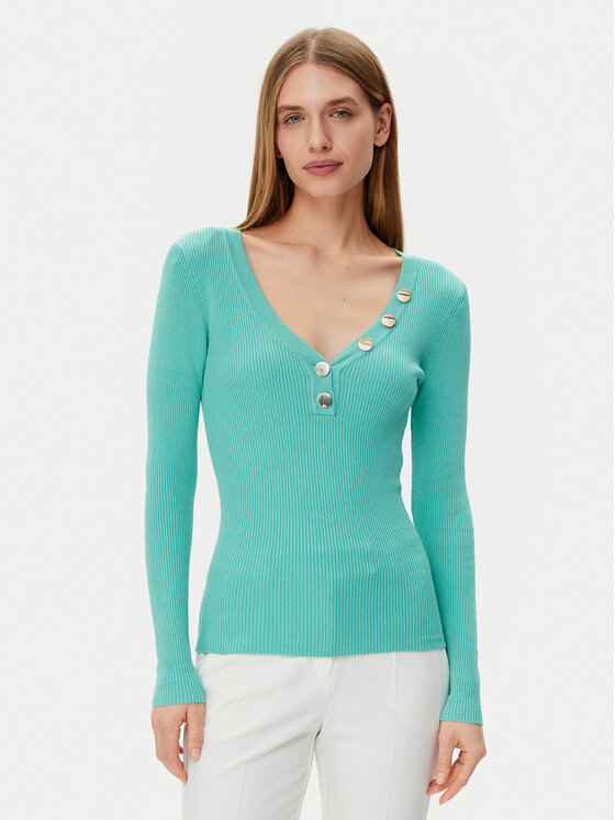 Облегающий свитер 201-MBANBI.N Morgan, зеленый 
Облегающий свитер 201-MBANBI.N Morgan, зеленый