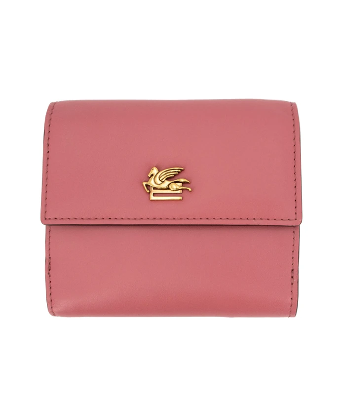 Кожаный кошелек с декором в виде пегаса Etro, фиолетовый
Кожаный кошелек с декором в виде пегаса Etro, фиолетовый