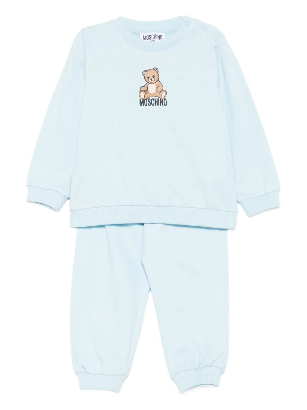 Спортивный костюм с принтом плюшевого мишки Moschino Kids, синий
Спортивный костюм с принтом плюшевого мишки Moschino Kids, синий